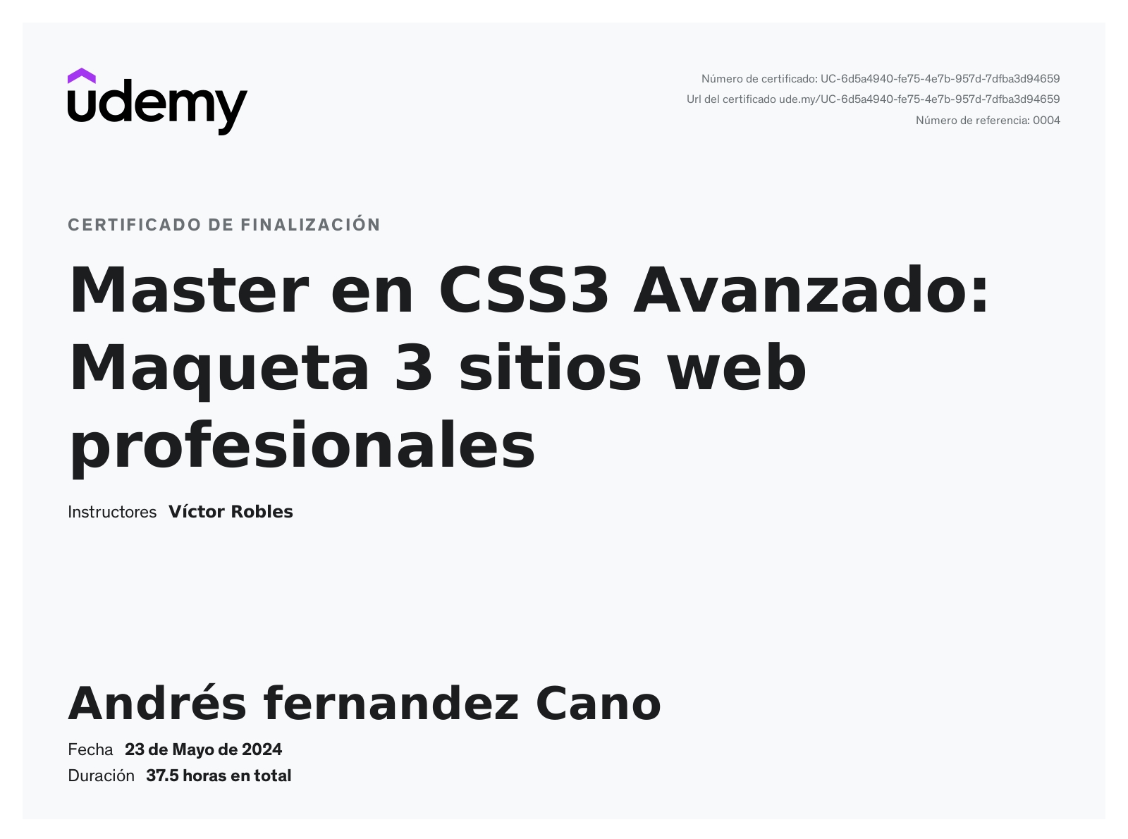 Imagen del Certificado